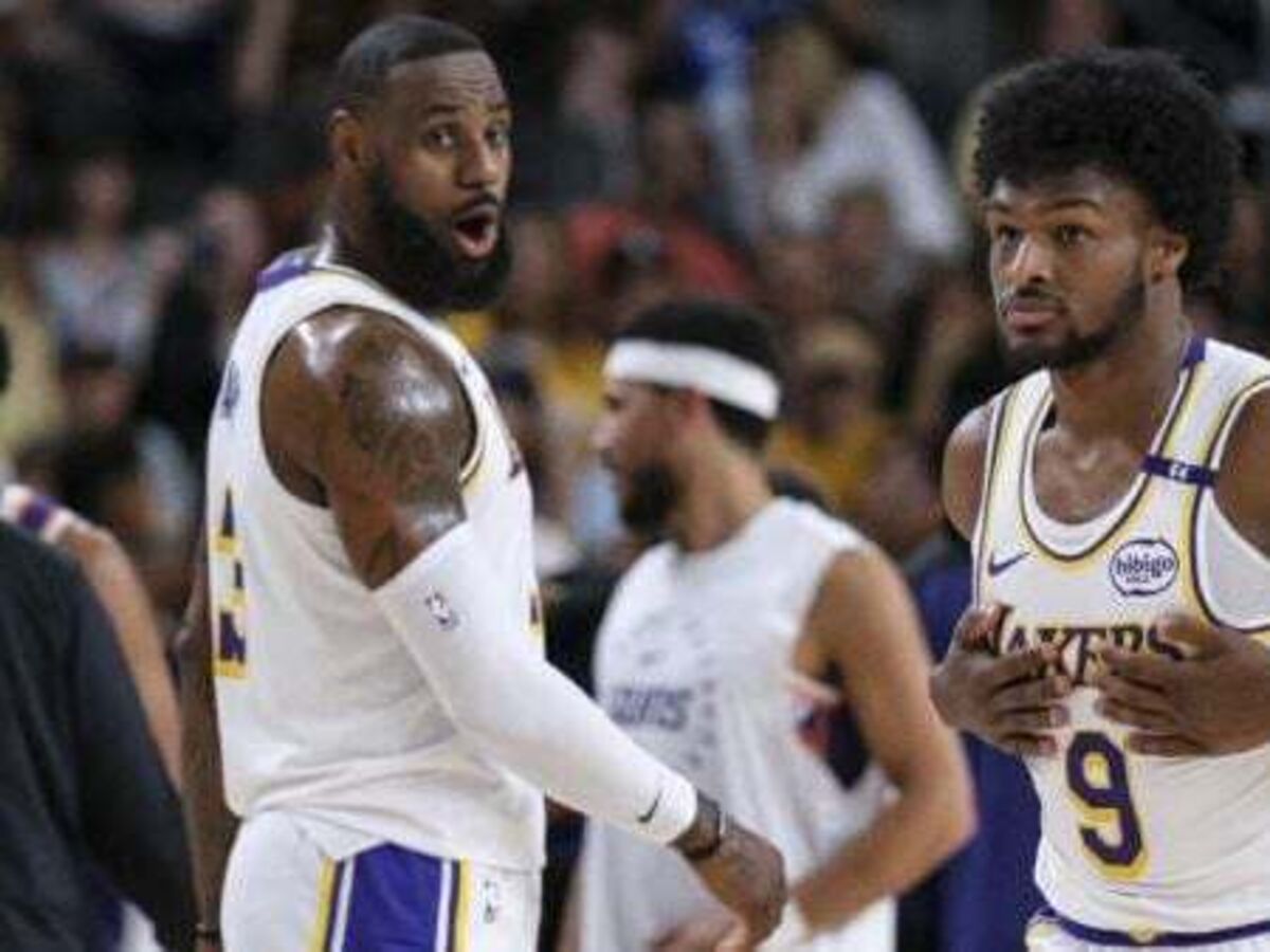 LeBron and Bronny James First Time Ever Being Teammates in a NBA Game